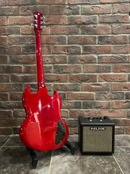 Леворукая Электрогитара Harley Benton SG + Комбоусилитель NUX MK-2 (комплект) - изображение 2