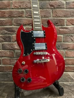 Леворукая Электрогитара Harley Benton SG + Комбоусилитель NUX MK-2 (комплект) - изображение 3